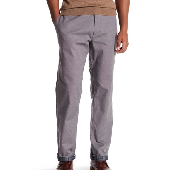 Ted Baker Clydesy Mini Design Slim Fit Trousers - Picture 1 of 6